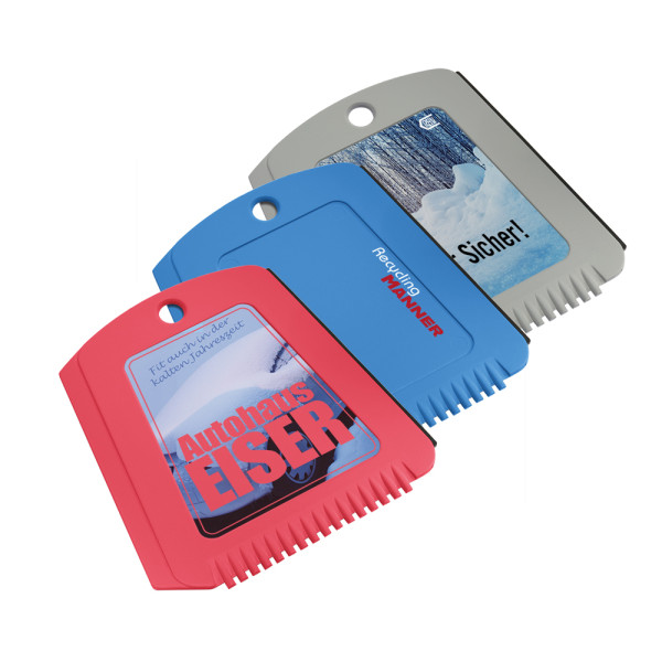 Recycling ice scraper trapezoidal