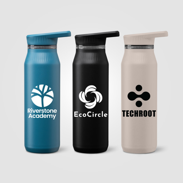 Majesty Stainless Steel Dual-Lid Handle Bottle - 750 ml