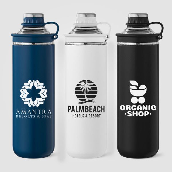 Oasis Recycled Stainless Steel Lid Handle Bottle - 680 ml