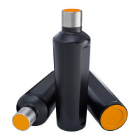 orange, noir, argenté