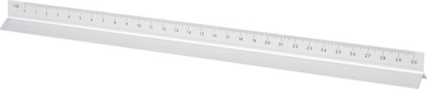 Aluminium 30 cm triangle-shaped ruler Tavi