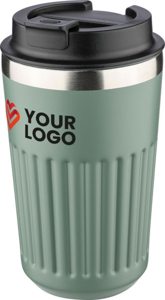 Recycled stainless steel travel mug (400 ml) Chiara
