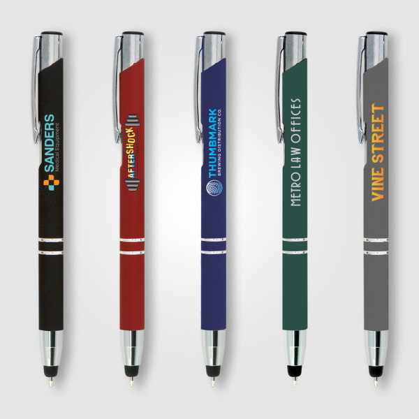 Crosby Metal Pen w/Bottom Stylus