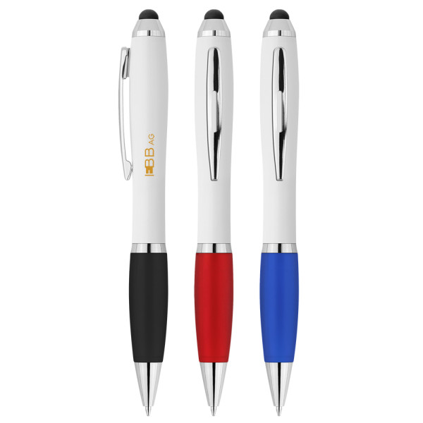 Twist ball-point pen for touchscreens 