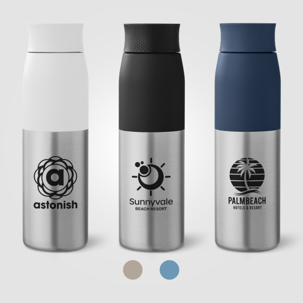 Borealis Recycled Stainless Steel Twist Lid Bottle - 650 ml