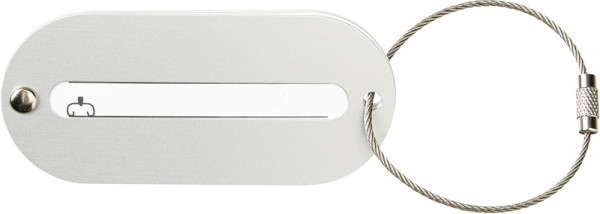 Aluminium luggage tag Isa