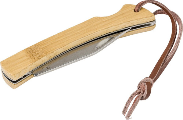 Stainless steel and bamboo foldable knife Beckett