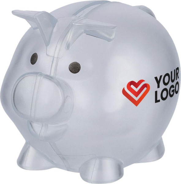 Recycled PS plastic piggy bank Vivi