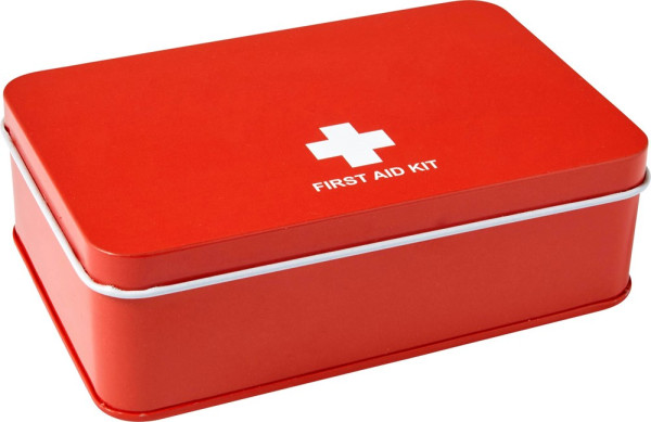Metal tin first aid kit Hassim
