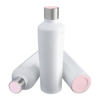 magenta clair, argenté, blanc