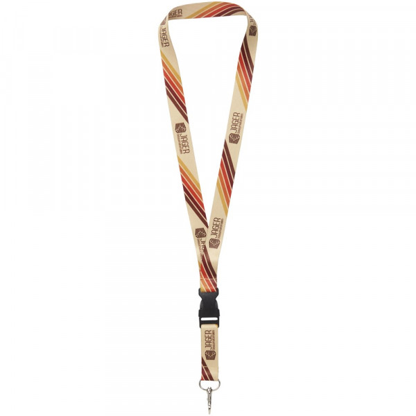 Bucks sublimation lanyard with safety buckle