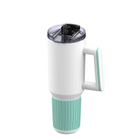 mint, light blue, white