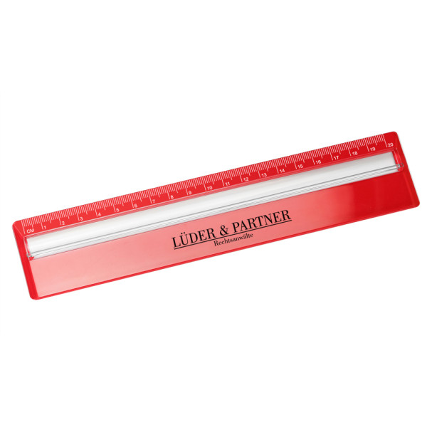 Ruler with magnifier
