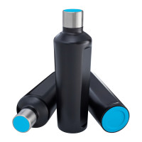 cyan, noir, argenté