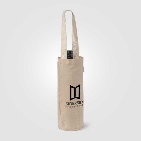 Recycled 6 oz. Cotton Wine Bag