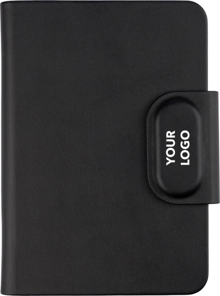 Recycled PU passport holder Mavi