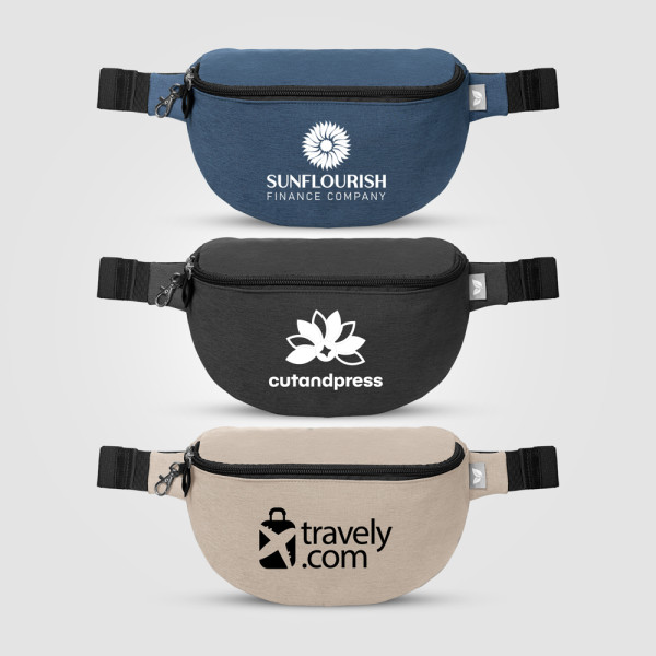 Helsinki rPET Anti-Theft Hook-Zip Waist Bag – 2L