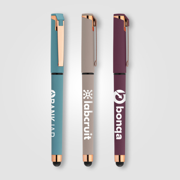 Islander Softy Rose Gold Designer Gel Pen w/Stylus