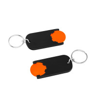 naranja, negro