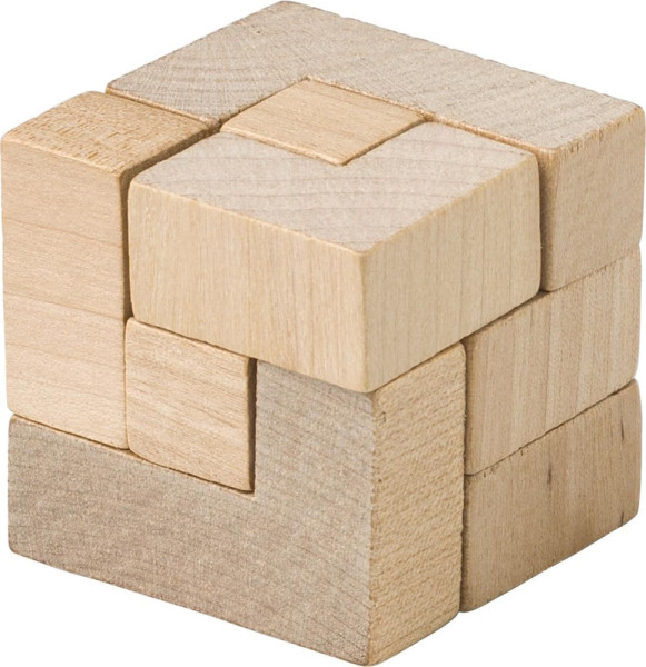 Wooden cube puzzle Amber