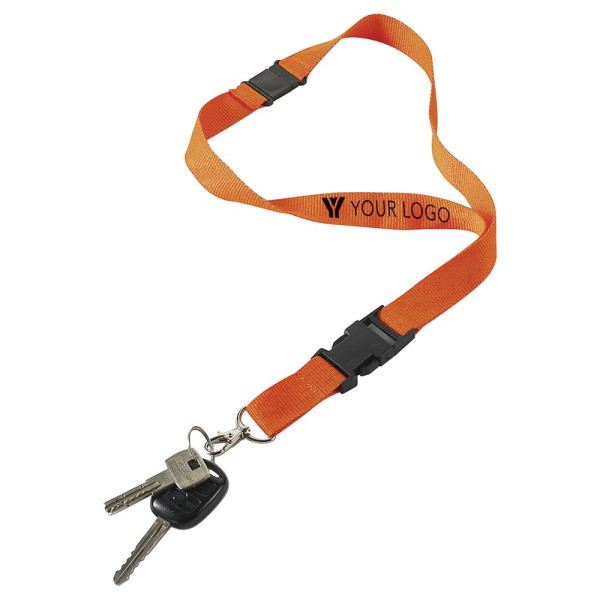 Polyester (300D) lanyard and key holder Bobbi