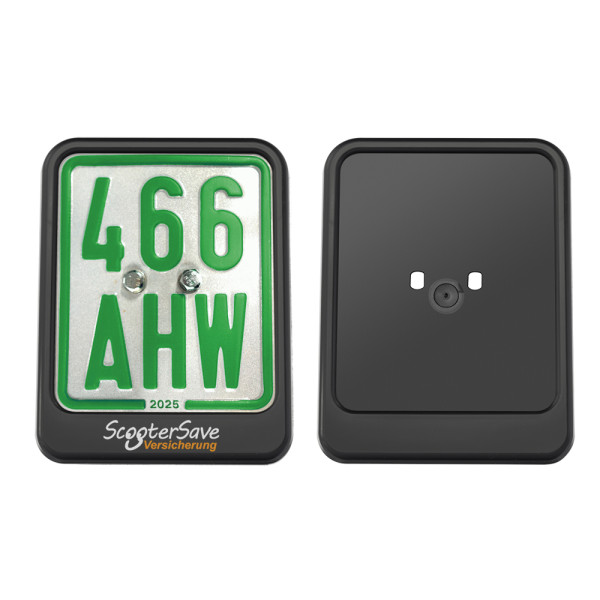 Licence plate holder recycling