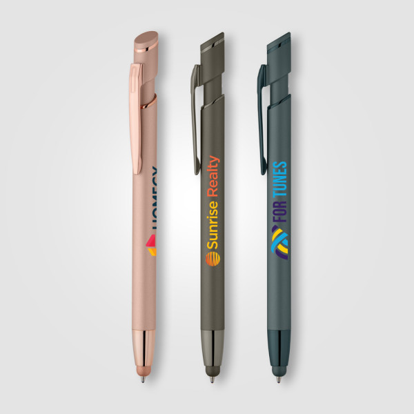 Pacific Softy Metallic Pen w/ Stylus