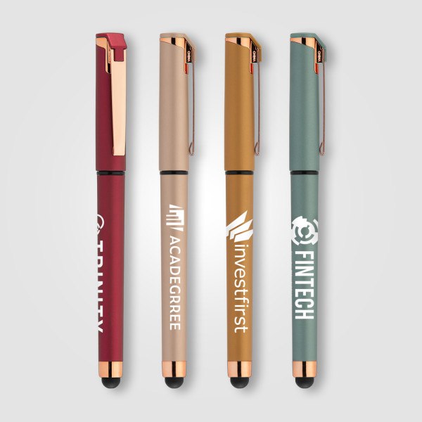 Islander Softy Rose Gold Designer Metallic Gel Pen w/Stylus