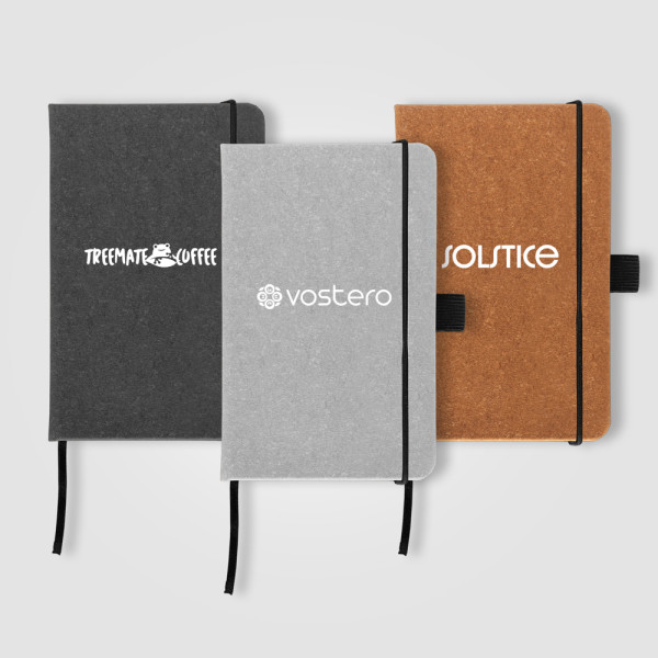 Carson 130 x 80 mm Recycled Leather PU Notebook