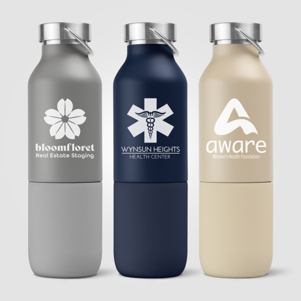 Freya Duo – 2-in-1 590 ml Double-Wall Recycled Stainless Steel Bottle with 325 ml Tumbler